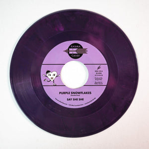 SAY SHE SHE - PURPLE SNOWFLAKES [Opaque Dark Purple Vinyl] 7"