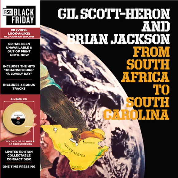 SCOTT-HERON,GIL / FROM SOUTH AFRICA TO SOUTH CAROLINA (RSD) CD