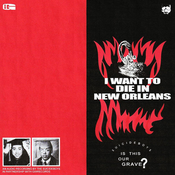 <br>$UICIDEBOY$ - I WANT TO DIE IN NEW ORLEANS [Red/Black Vinyl] LP
