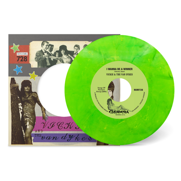 VICKIE & THE VAN DYKES - I WANNA BE A WINNER B/W OUTCAST [Green & White Marble Vinyl] 7