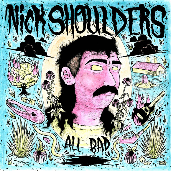 SHOULDERS, NICK - ALL BAD [Transparent Pink Vinyl] LP