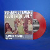 STEVENS, SUFJAN <BR><I> FOURTH OF JULY [Opaque Red Vinyl] 7"</I>