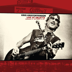KRISTOFFERSON, KRIS <BR><I> LIVE AT GILLEY'S: PASADENA, TX SEPT. 15, 1981 [Indie Exclusive Red/White Marbled Vinyl] LP</I>