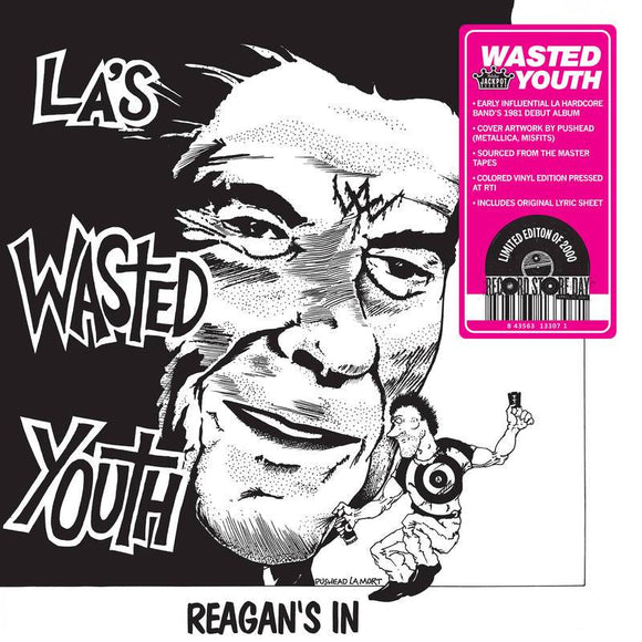 WASTED YOUTH <BR><I> REAGAN'S IN (RSD) [Lime Green Vinyl] LP </I>