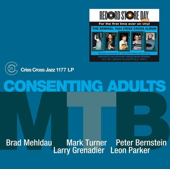 M.T.B. (MEHLDAU/TURNER/BERNSTEIN) <BR><I> Consenting Adults (RSD) 2LP<br>[LIMIT 1 PER CUSTOMER]</I>