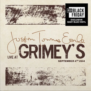 EARLE, JUSTIN TOWNES / LIVE AT GRIMEY'S (RSD) [Blue Vinyl] LP