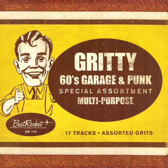 VARIOUS ARTISTS <BR><I> GRITTY '60's GARAGE & PUNK [Gold Vinyl] LP</i>