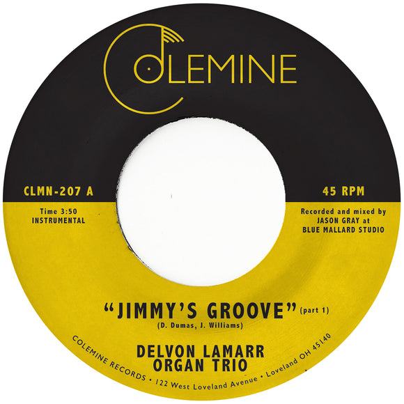 LAMARR, DELVON ORGAN TRIO <BR><I> JIMMY'S GROOVE [Black Vinyl] 7