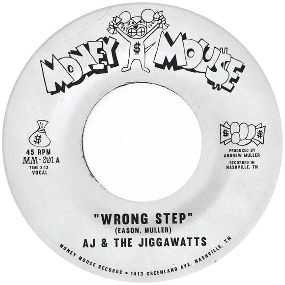 AJ & THE JIGGAWATTS <BR><I> WRONG STEP B/W KARMA IS A B*TCH [Gold Color Vinyl] 7