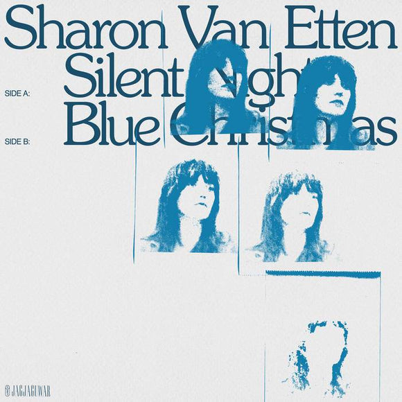 VAN ETTEN, SHARON <BR><I> SILENT NIGHT B/W BLUE CHRISTMAS [Icy Blue Vinyl] 7